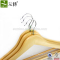 Good quality natural clothes hanger wood with bar